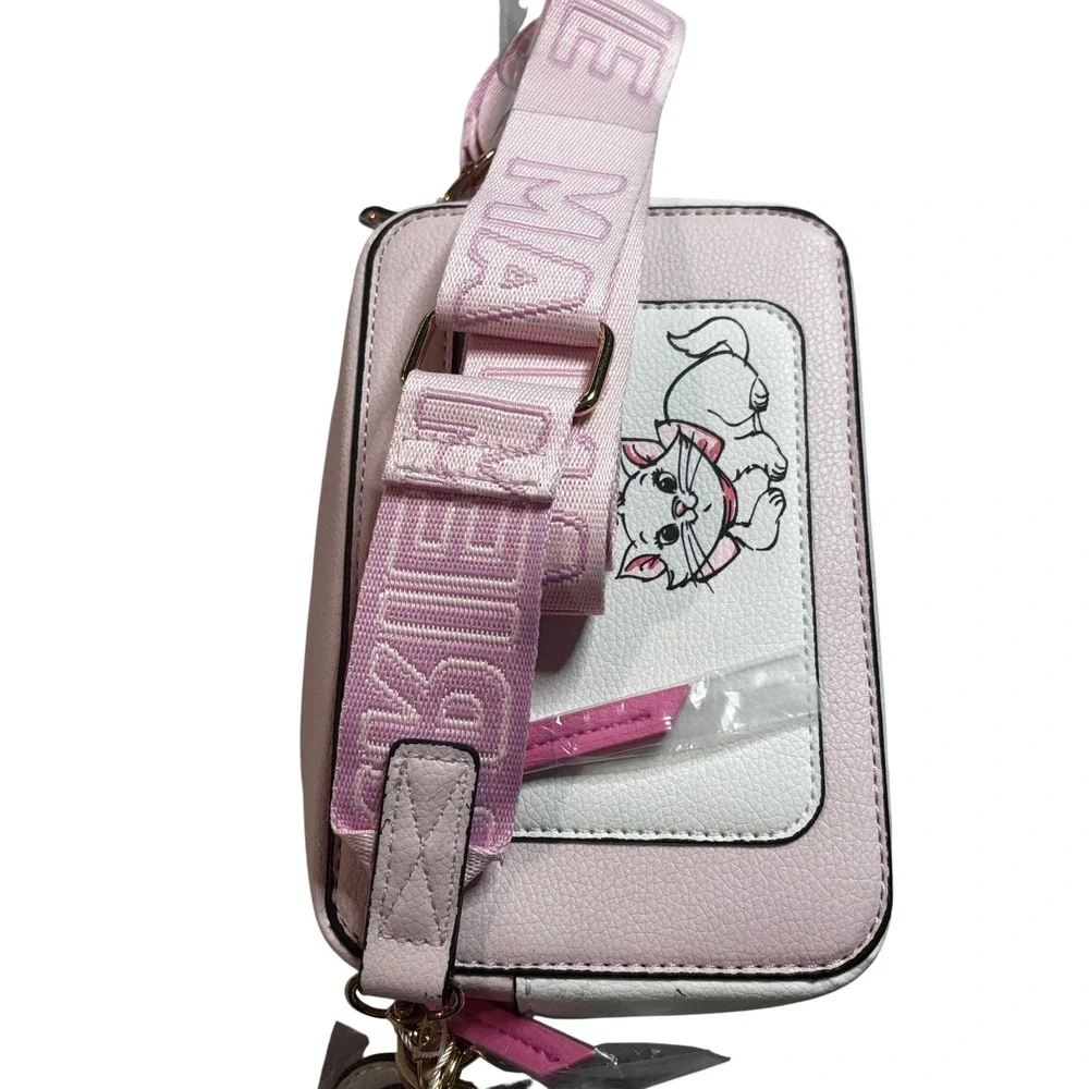 Disney Marie Aristocats Pink Crossbody Camera Bag Primark NWT White Cat Purse